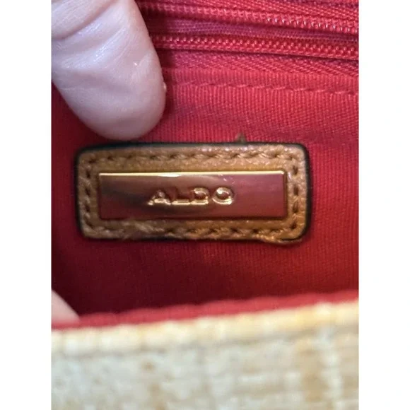 Cottagecore Aldo Boho Summer Crossbody Bag Embroider Orange Embroidered Happy - Picture 11 of 16